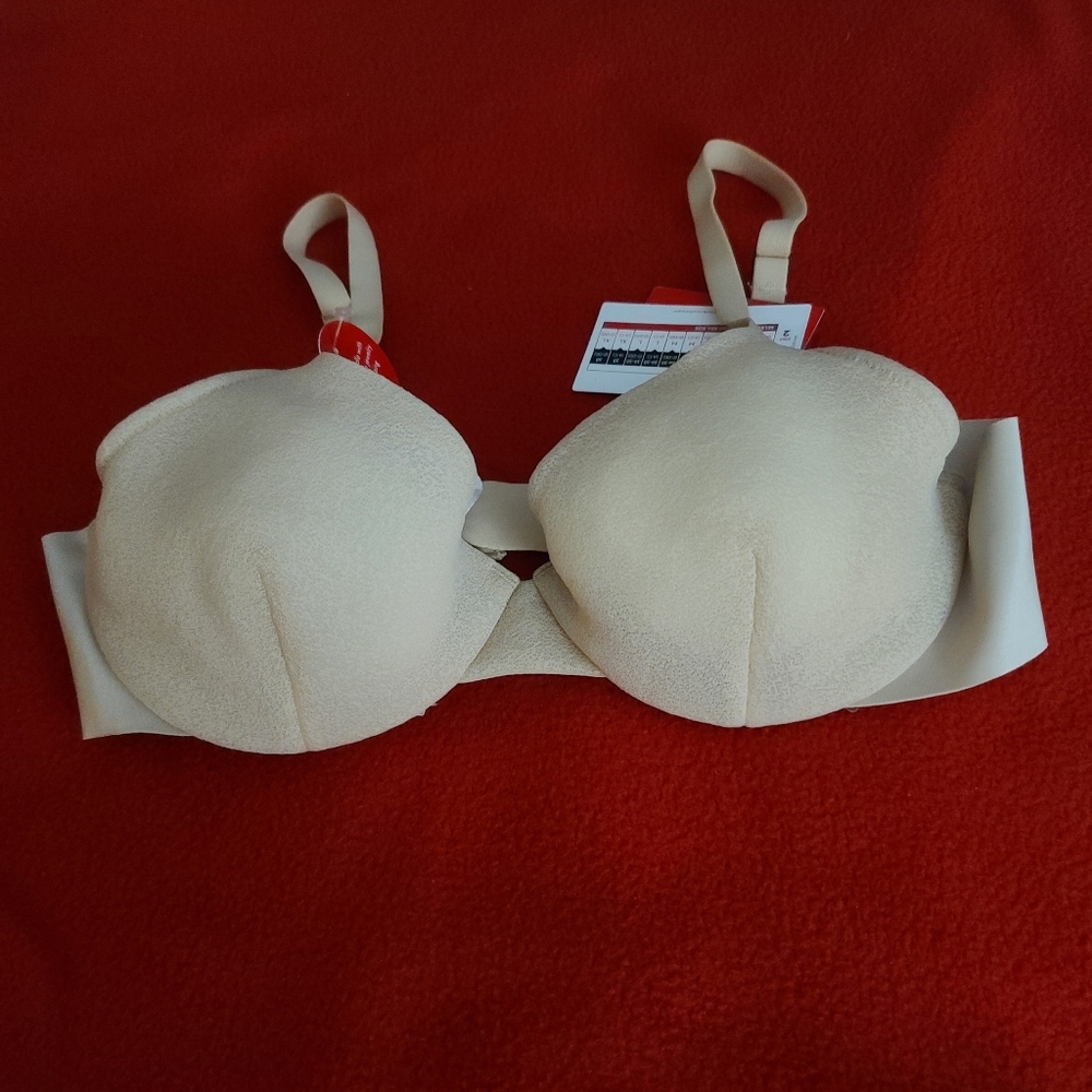 SPANX Bra-llelujah SheerFlex Fit To You Bra SZ 32-34 D-DD SMALL Champaigne Beige